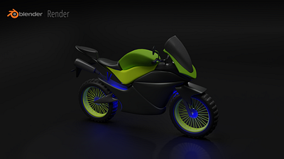 3D Sport Motorcycle 3d 3dart blender creativity eddesign visualdesign