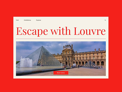Website Design: Lourve Meuseum dailyui design museum website ui ui design ui ux web design website design