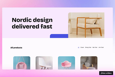 Norr - Webflow E-Commerce Website Template chair ecommerce figma template furniture interior design nordic design scandinavian design store webflow template