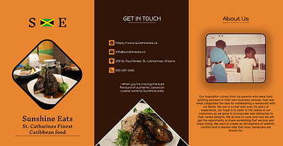 Jamaican Restaurant Menu about us caribbean curry goat food get in touch graphic design jamaica jamaican restaurant jerk chicken menu ontario restaurant st. catharines trifold ui