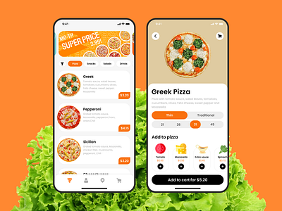 Pizza Tempo Mobile App android aplication app burger card eating fast food food delivery food delivery app ios menu mobile mobile app pizza pizza mobile app restaurant services ui ux web design