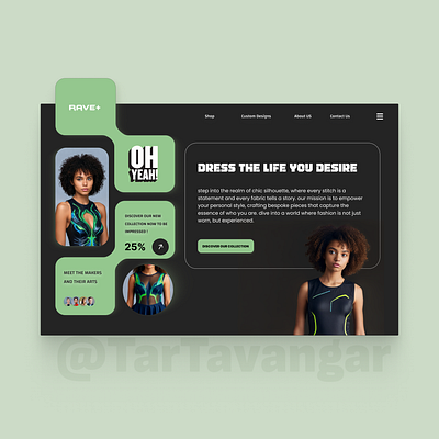 Rave Fashion Clothes | UX UI Design | Web Design color ecommerce fashion figma modernwebdesign ui ux webdesign websitedevelopment