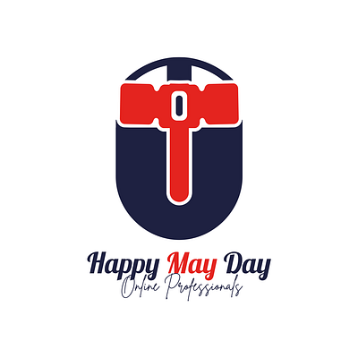 May Day Concept For Online Workr 1stmay branding design freelancer graphic design logo may day mayday mayday2024 online workers onlineworker