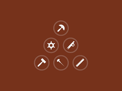 Set of icon for a leather workshop artisan branding brown design graphic design icon leather logo outline icon ui white workshop