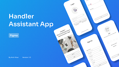 Handler Assistant App app branding design figma graphic design illustration logo ui ux vector