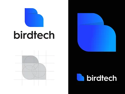 Technology logo design with letter b logo abstract logo apps icon blue brand identity branding business corporate flat j letter logo logo logo mark logodesign logos minimal modern logo technology trendy