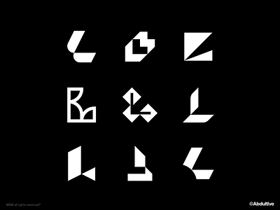Lettermark L-01 | Marks exploration brand branding design digital geometric graphic design icon letter l logo marks minimal modern logo monochrome monogram negative space