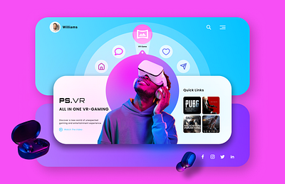 VR web landing page branding cooldesigns gaming graphic design landingpage typography ui ux uxdesign virtualreality vr webdesign