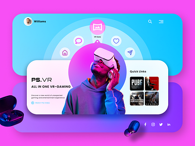 VR web landing page branding cooldesigns gaming graphic design landingpage typography ui ux uxdesign virtualreality vr webdesign