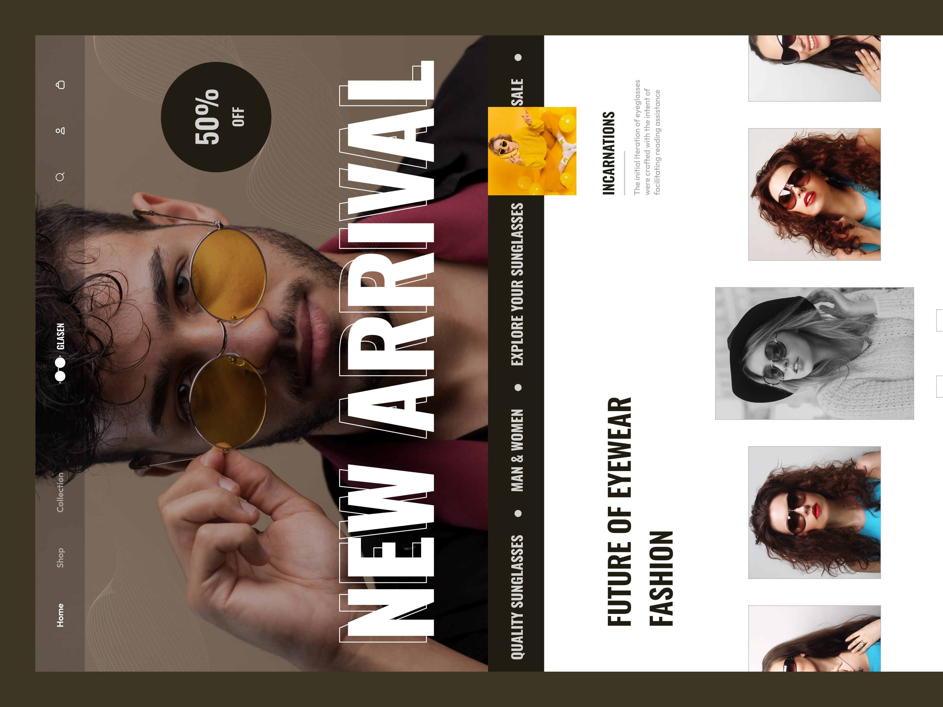 E - commerce Website amazin website cloth website e com e commerce modern e commerce website shopping website sunglasses website