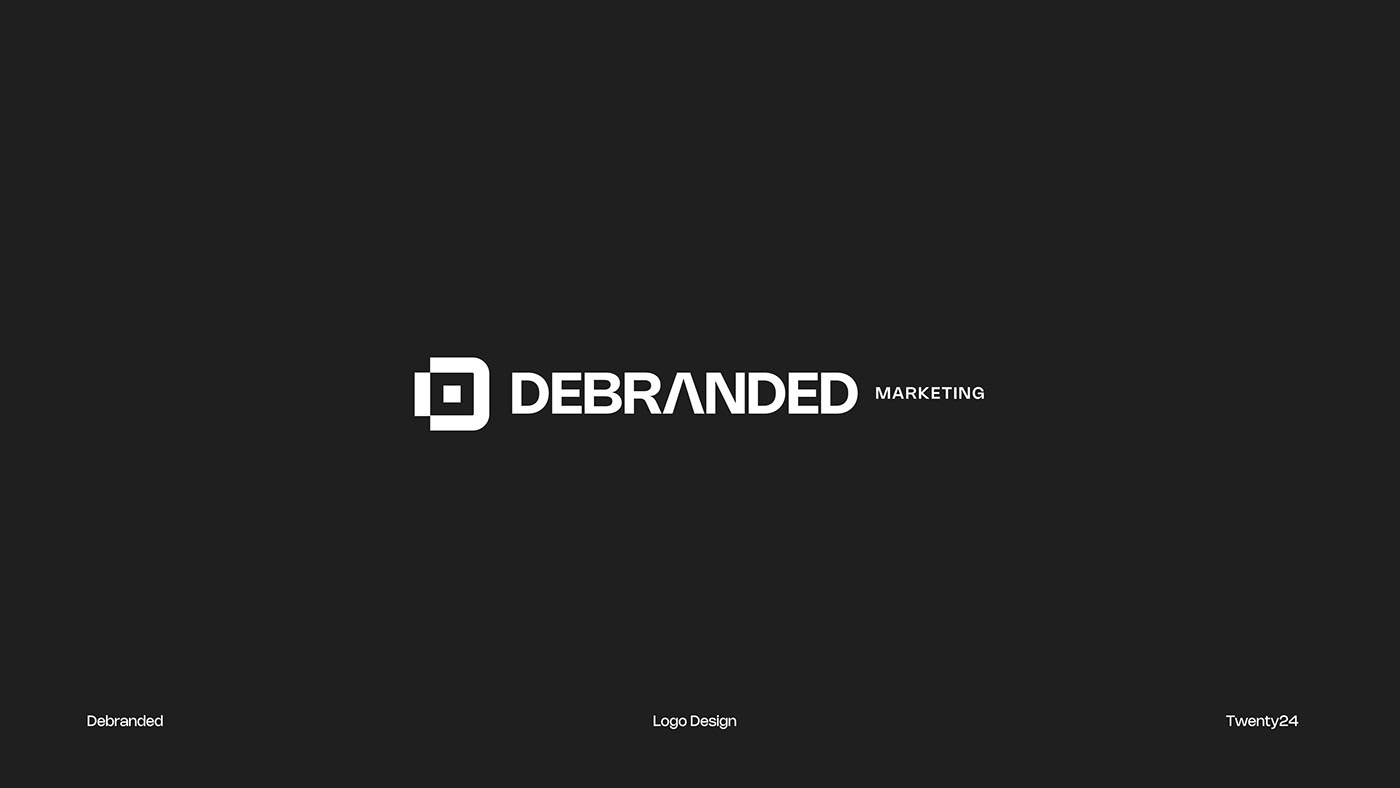 Debranded - Visual Identity 3d animation branding graphic design logo motion graphics ui