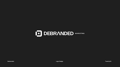 Debranded - Visual Identity 3d animation branding graphic design logo motion graphics ui