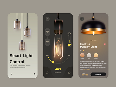 Luxury Lightning App UI/UX Design app design branding lightning app ui uiux design ux