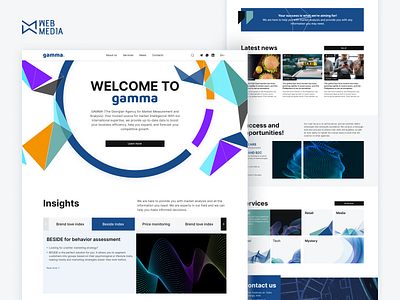 Site design and developing for a market analisys agency agency analitics design developing market analitics site web design