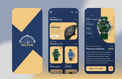 Watch store app UI deisgn design design template mobile app ui