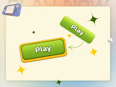 3D Button 3d branding button game graphic design illustration toggle ui