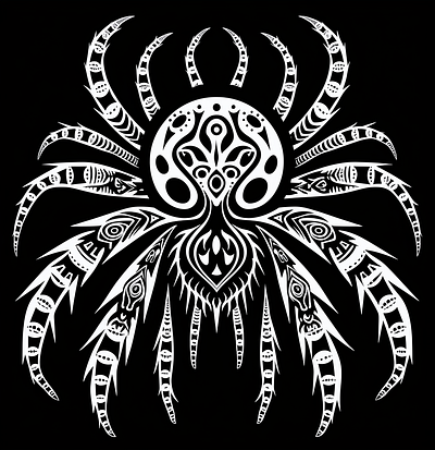 Spider Tattoo Design - Black and White design download service imagella spider spider tattoo spider tattoo design tattoo tattoo download tattoos