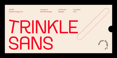 Trinkle Sans display headline magazine modern poster sans serif