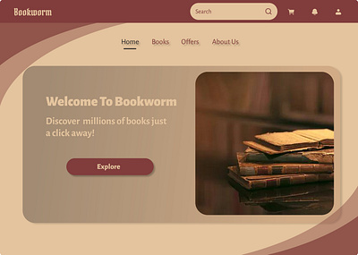 Landing Page for a Book ui