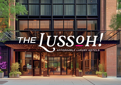 The Lussoh! Affordable Luxury Hotel brand identity design strategy product ui design product ux design