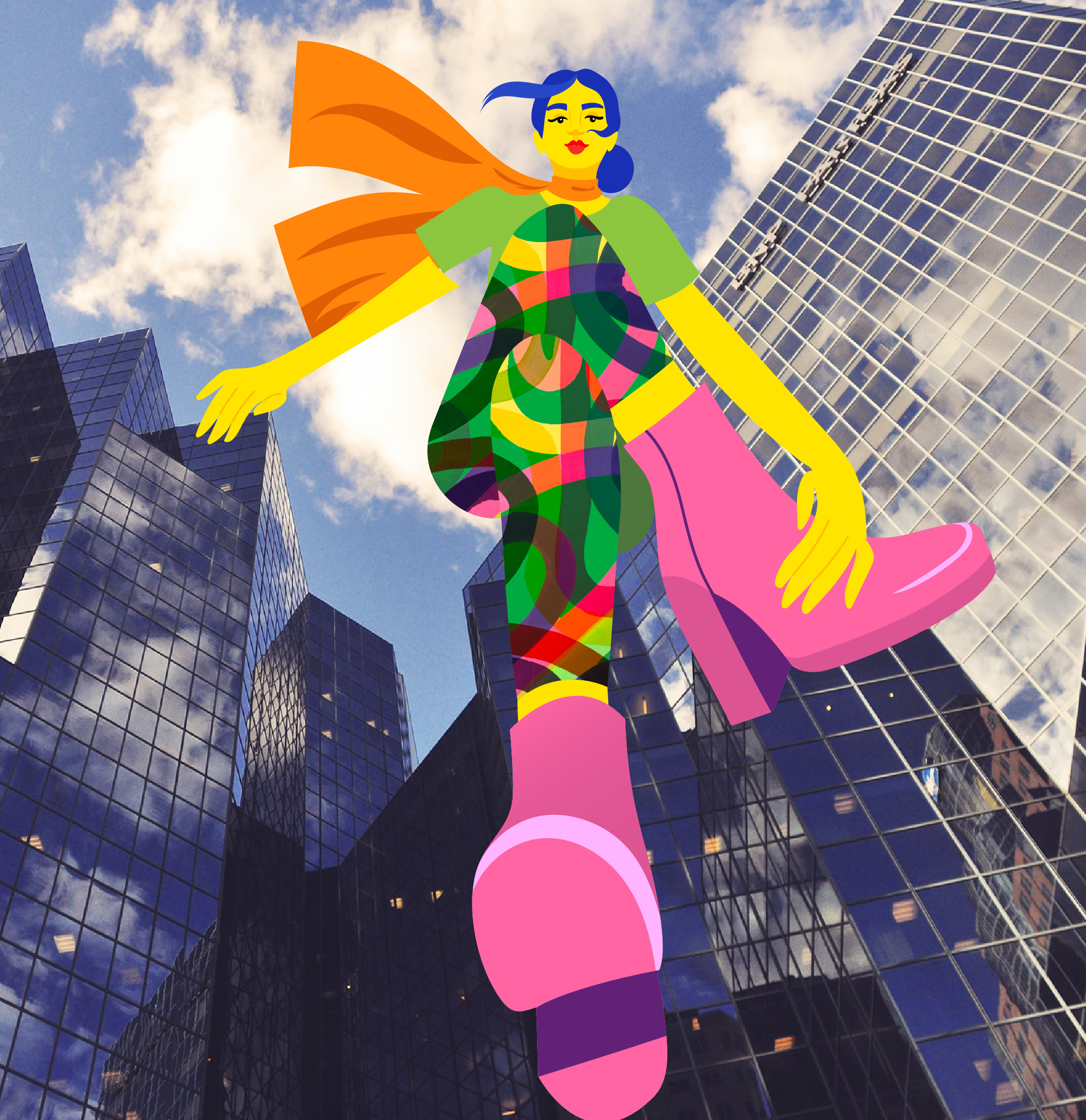 Big City Life big city branding collage digital illustration editorial illustration flat illustration freelance illustrator graphic design illustration illustrator mixed media packagingdesign vectorillustration