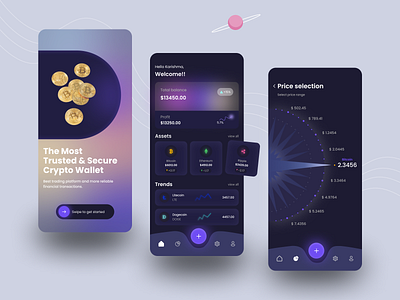 Crypto Currency App Ui design app app design crypto app design figma mobile mobile app mobile app design product design ui ui app design ui design ui ux ui ux design user interface