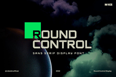 Round Control Display Typeface font typeface