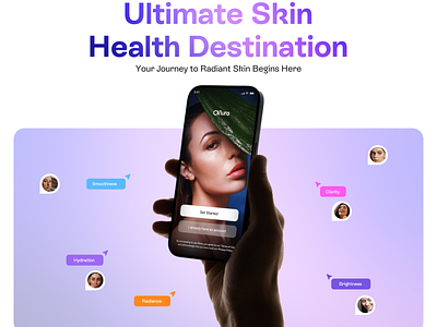 Mura- Beauty App with Ultimate Branding Design app design beauty beauty app branding codiant dermatologist doctor dribbble health landing page mobile app product skin care typography ui ux