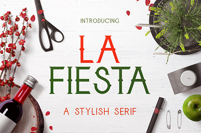 La Fiesta classic classy display font serif typeface