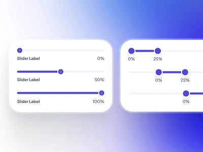 slothUI - World's Laziest Design System - Slider Component UIUX design system drag ui figma design system figma ui kit gradient input slider lazy minimal modern purple slider slider component slider input slider interface slider range slider ui sloth soft ui design ui kit