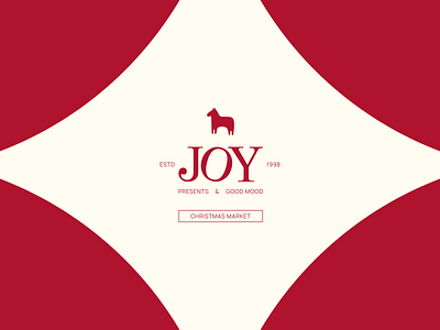 JOY // Christmas market branding design graphic design logo package pattern posters typography