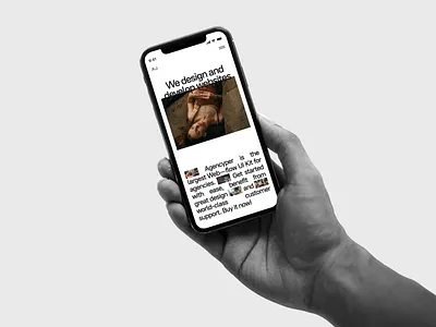 iPhone in Hand Free Mockup agency brand identity branding creative design iphone mockup mockups ui
