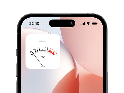 VU Meter — IOS Widget Challenge app design figma interface design ios mobile ui user interface widget