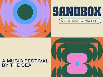 sandbox festival poster animation animation colors festival graphic design logo animation loop motion design motion graphics trippy