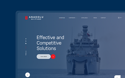 Anadolu Shipyard design mobile ui ux website