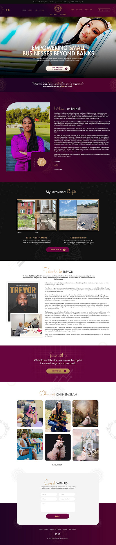 Personal Site website design