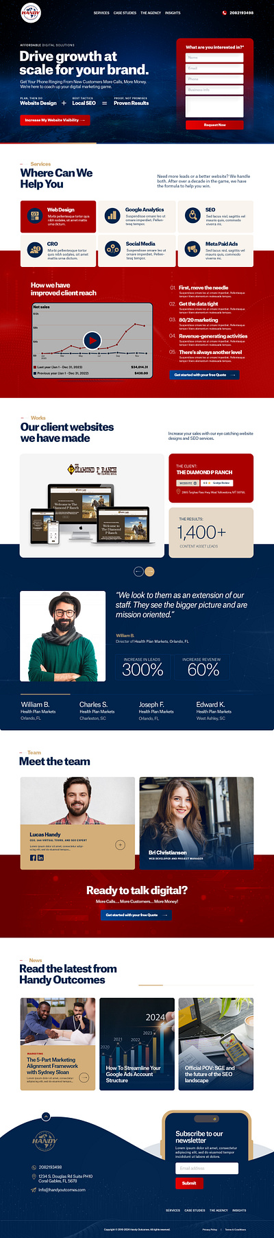 digital marketing landing page digital marketing page landing page psd design