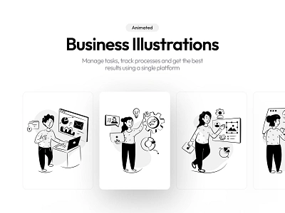 Business Illustrations branding business business illustration character design company corporate creative doodle hand drawing hand drawn illustration illustration art illustration for website minimal modern people professional ui illustrations vector web illustrations