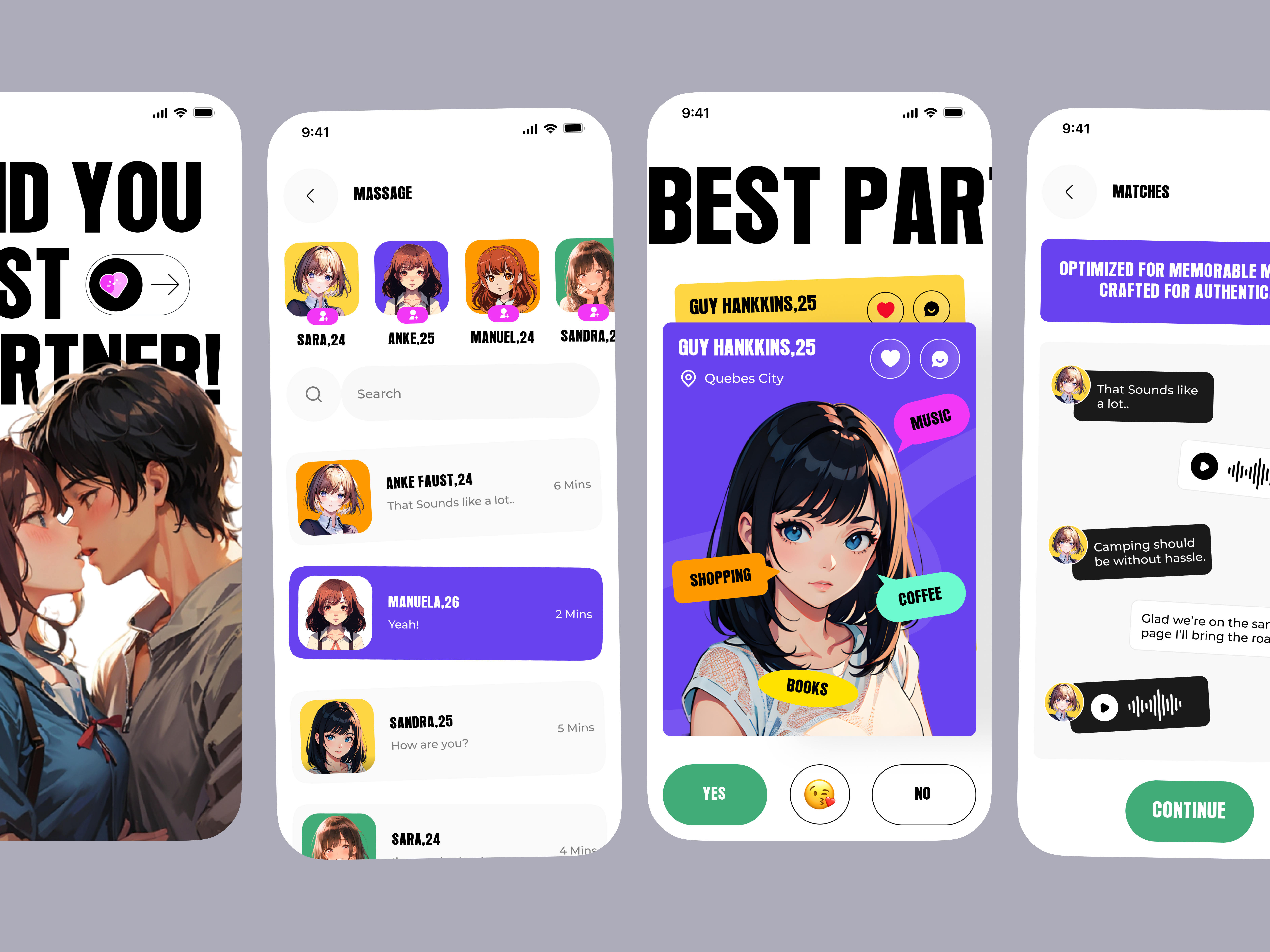 Example of Mobile App Design UI UX