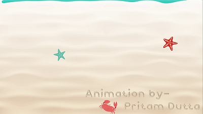 Anime beach animation | After Effects after effects animation anime beach crab motion graphics sea soothing warm