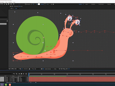 Snail 2danimation after affects after effects animation aftereffects animation design illustration motion animation motiongraphics ui