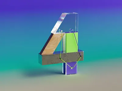 36 days of type - 4 36daysoftype 36daysoftype2024 3d animation blender branding cinema4d design illustration logo motion design motion graphics redshift type typography