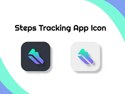 APP ICON for Steps tracking #DailyUI 005 logo ui