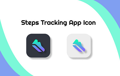 APP ICON for Steps tracking #DailyUI 005 logo ui