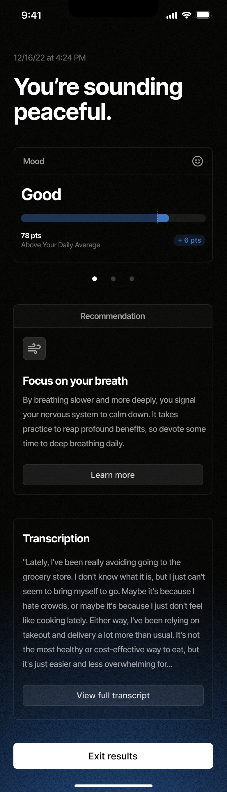 Voice Journaling App Concept concept health journal journaling voice journal