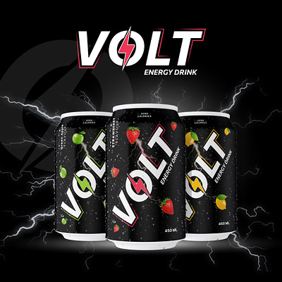 Volt Energy Drink branding creative design designer energy drink graphic design graphics illustration logo marketing pa ui