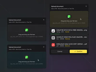 Templates / Upload / Dim design dim figma product design ui ui kit upload
