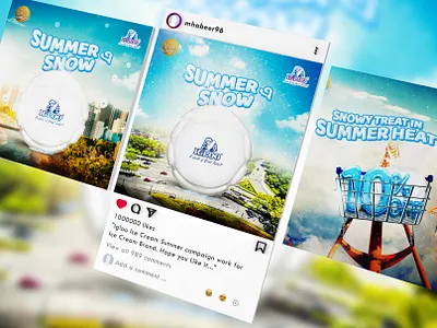 Igloo Snowball | Summer Campaign creative ad ice cream ice cream branding ice cream creative snow ball ice cream social media banner summer campaign summer creative