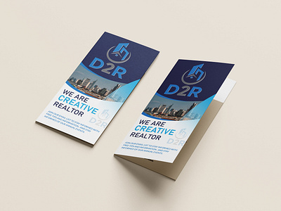Real Estate Trifold Brochure advertising house marketing modern property real estate trifold brochure