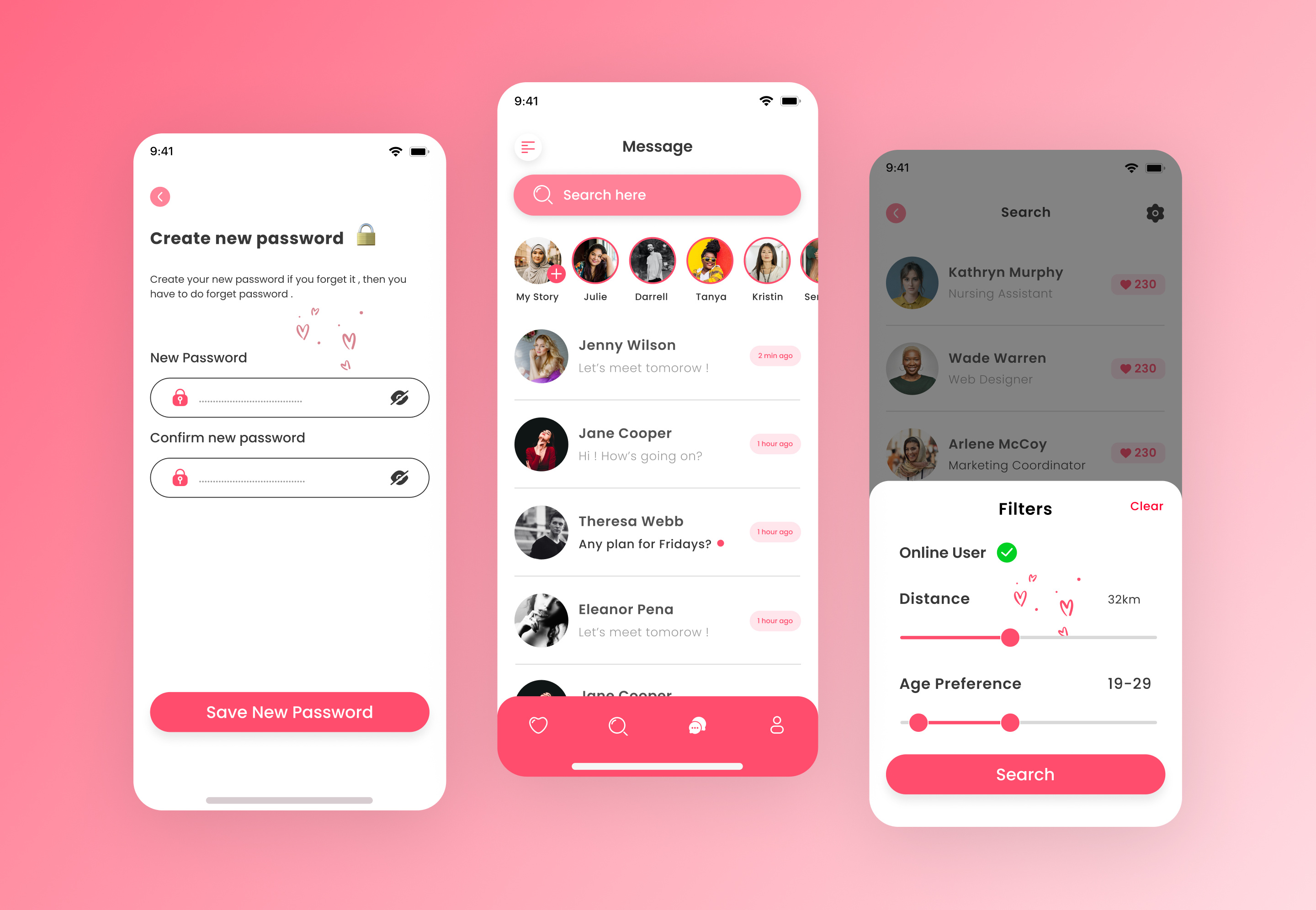 Datting app UI by Subayel Ahammed on Dribbble